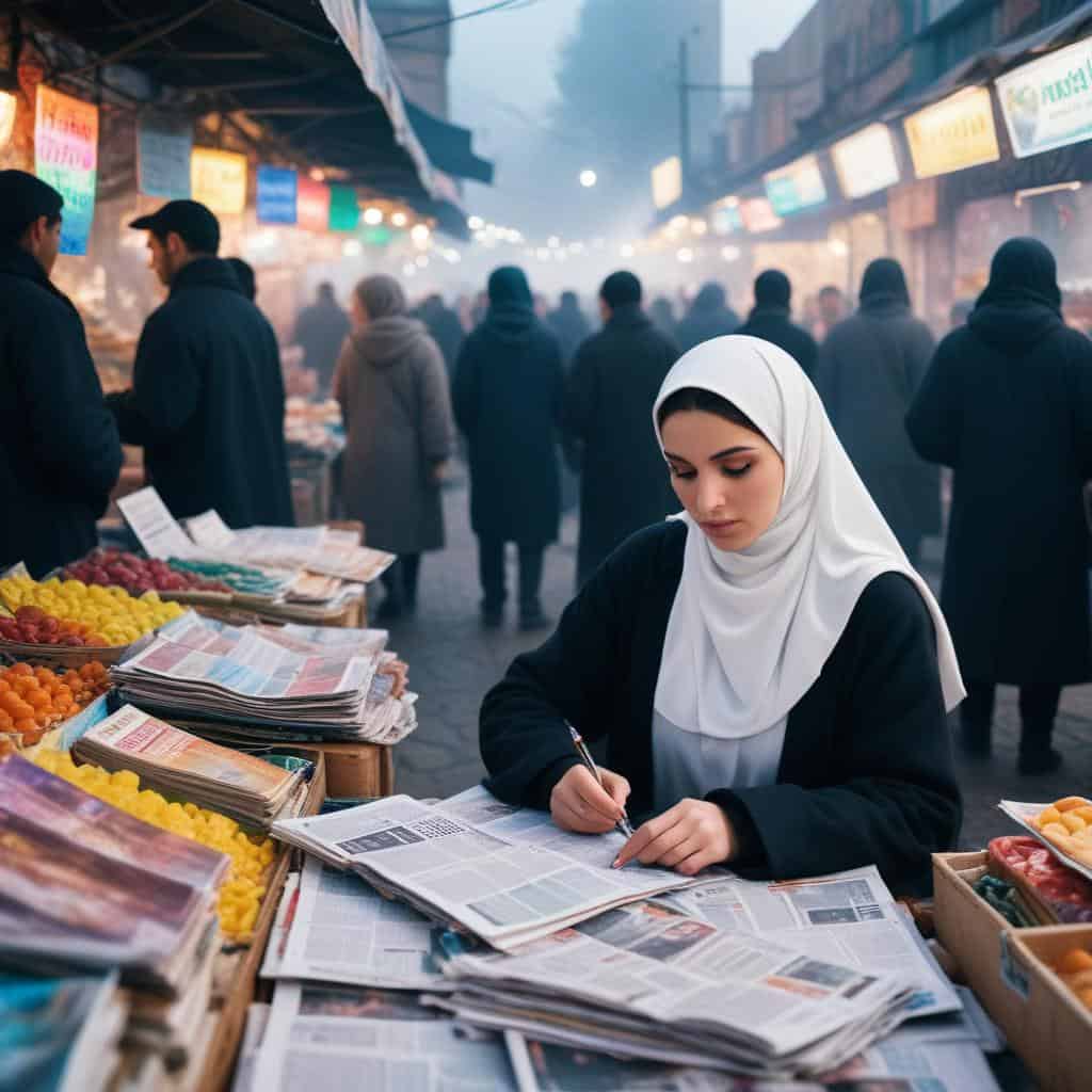 a woman writing by hand instead of using a news article generator